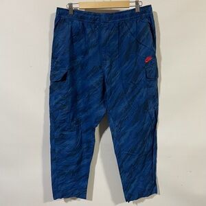 Nike camo pattern cargo track pants